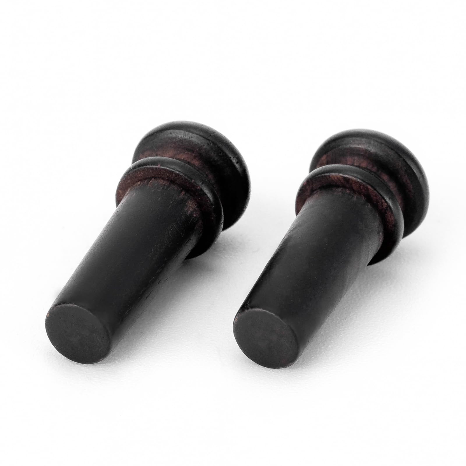 2PCS Ebony End Pins Black, Endpins for Acoustic Guitar Bridge Pins Pegs Guitar Parts Replacement